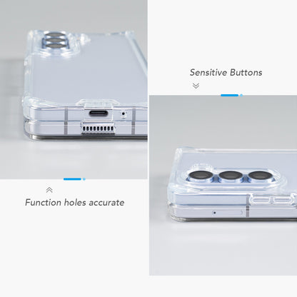 Hoda Crystal Pro Glass Case Military Standard for Samsung Z Flip 5 / Z Fold 5 - Clear - Forexengineer -Malaysia- 4711441975753-4711441975739