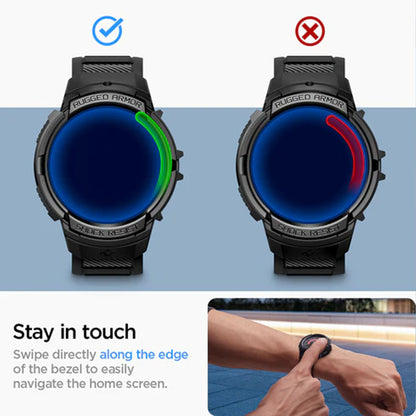 [ Case and Band ] Spigen Rugged Armor Pro for Samsung Watch - Black - Forexengineer -Malaysia- 8809896748018-8809896748049-8809896748117-8809811867268-8809811868197-8809811868241-8809896748070