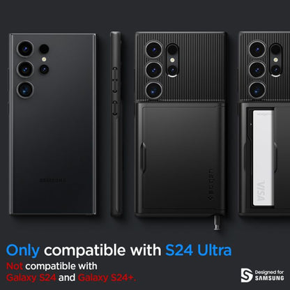 Spigen Slim Armor CS for Samsung Galaxy S24 Ultra - Built-in wallet and S Pen Compatible - Forexengineer -Malaysia- 8809971221924-8809971221917
