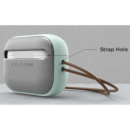 VRS Design Modern Case for AirPods Pro 2  / AirPods Pro - Genuine Leather Strap Included - Forexengineer -Malaysia- 8809872462778-8809872462754-8809872462761