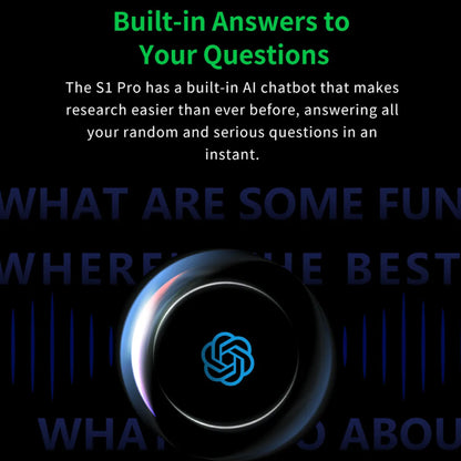 Black Shark S1 Pro Smartwatch 15 Days Battery Life , Build in AI Chatbot , Heatlh Monitoring & Bluetooth Call - Forexengineer -Malaysia- 6974521492191-6974521492207