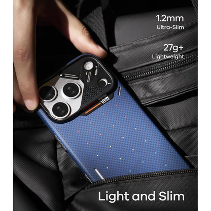 AULUMU A18 Aramid Fiber Particle Magnetic Case for iPhone 18 Pro Max / 18 Pro / 17 Pro Max / 17 Pro