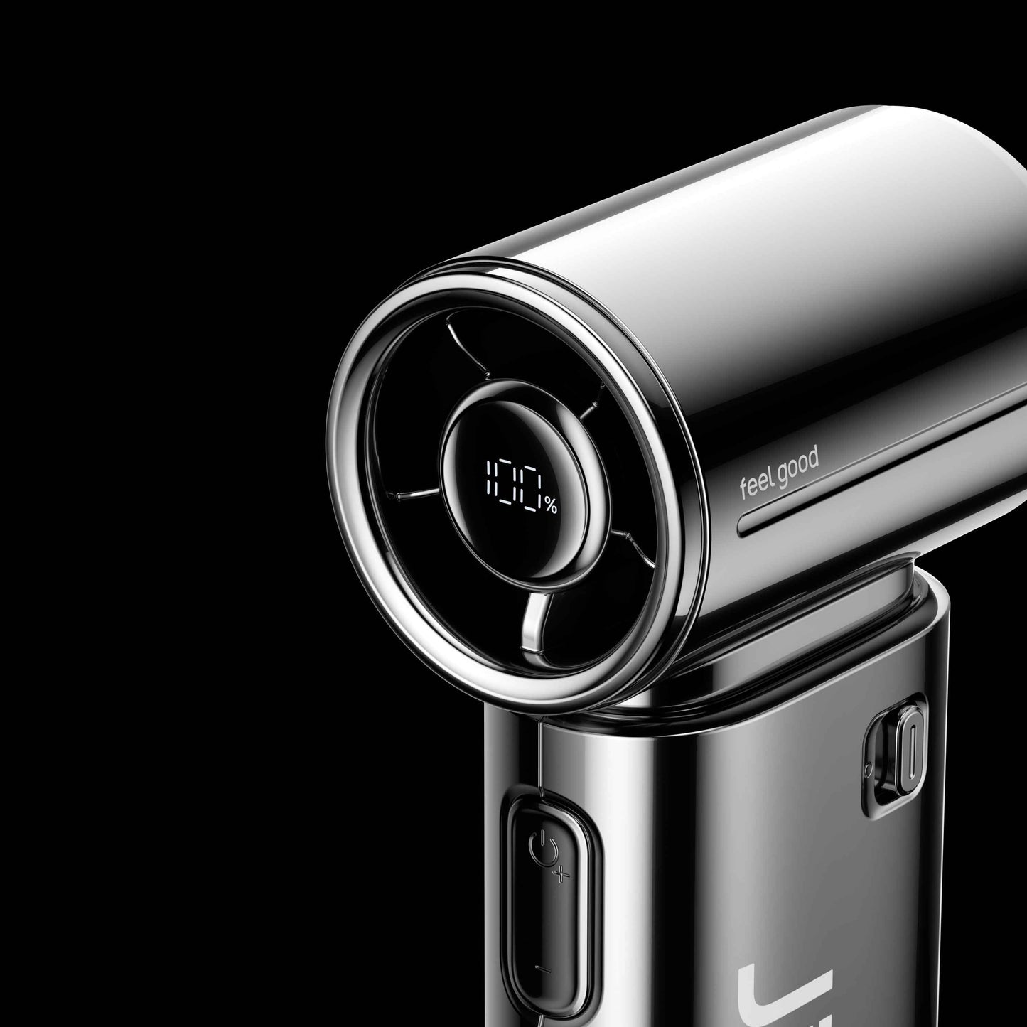 Jisulife Life9s 5000mAh CHROME Series 22H Long Battery 10 m/s Strong Airflow Slim Fan