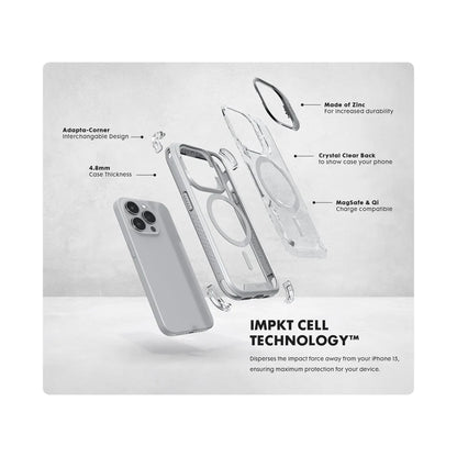 Laut Crystal Matter Case for iPhone 15 Series - Build-in Metal Ring Stand and MagSafe Compatible - Forexengineer -Malaysia