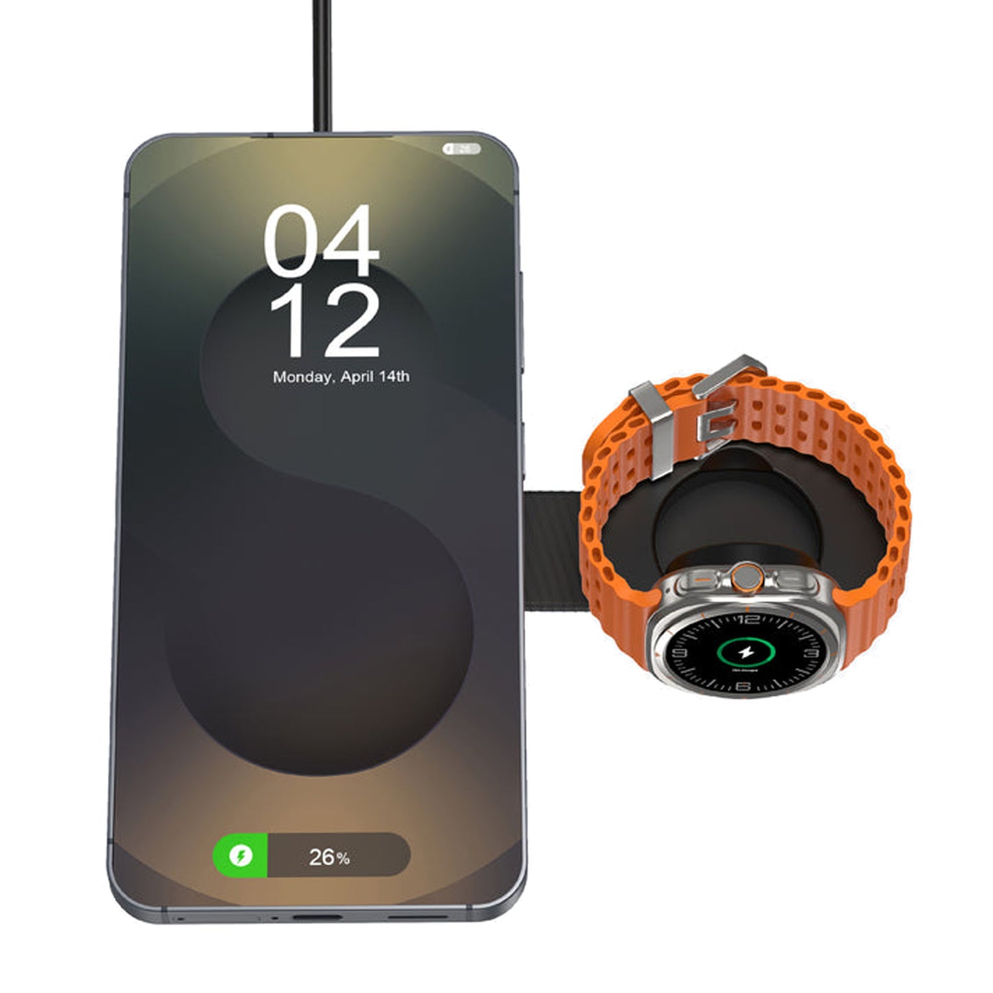 [ Samsung Edition ] Mazer MagPad Duo3 Qi2.2 Certified 2-in-1 Foldable Wireless Charging Pad for Galaxy Watch and Smartphones