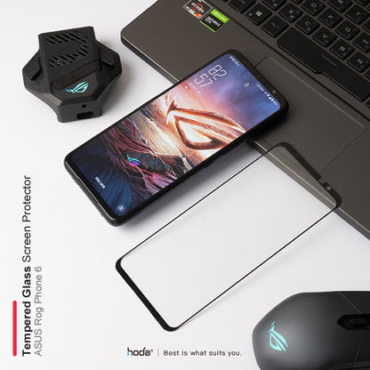 HODA Gaming Anti-Glare ( Matte ) Full Coverage Tempered Glass Screen Protector for ASUS ROG Phone 8 / 8 Pro - Forexengineer -Malaysia- 4711441977351