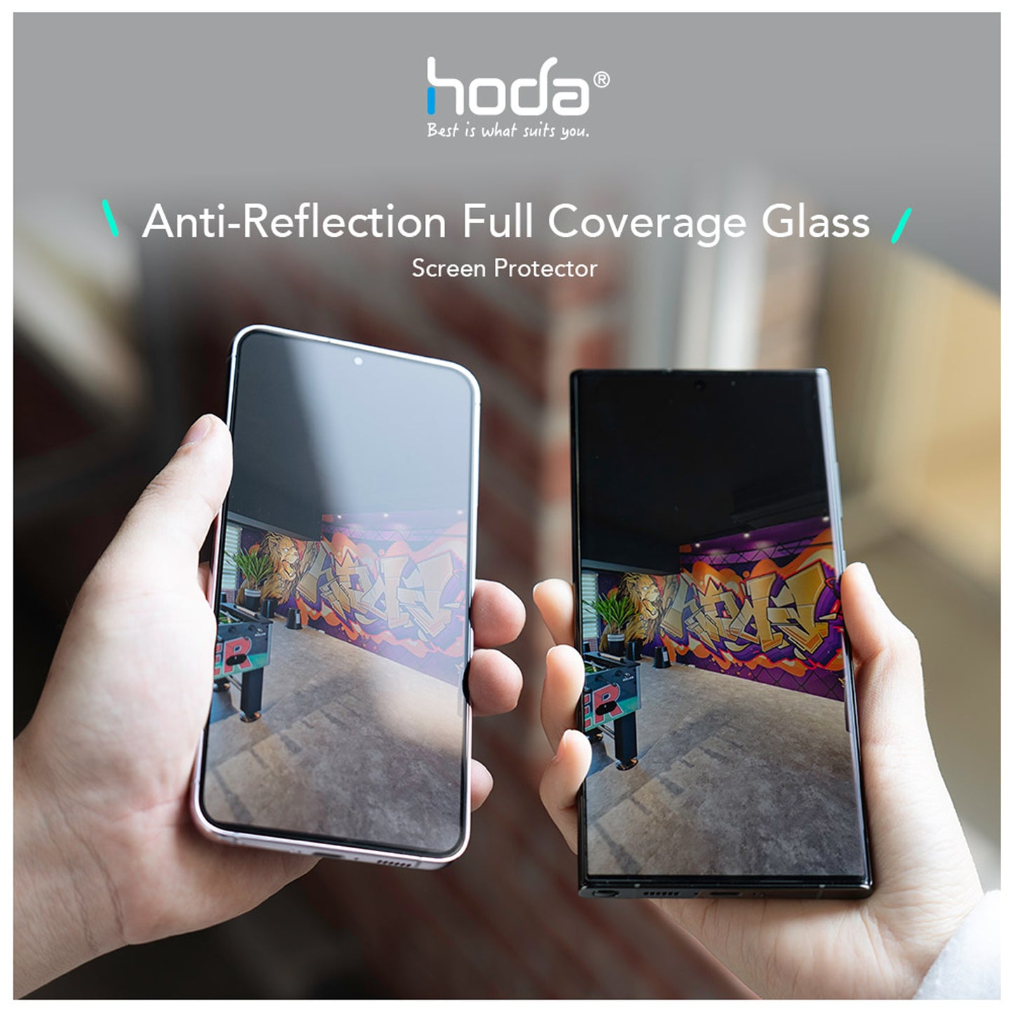 HODA Anti-Reflection Full Coverage Tempered Glass for Samsung Galaxy S24 Ultra Screen Protector