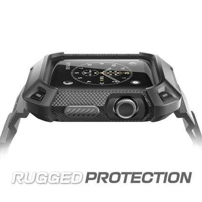 Supcase Unicorn Beetle Pro Rugged Protective Case and Wristband for Apple Watch Ultra / Ultra 2 ( 49mm ) with 2 Pack Glass - Black - Forexengineer -Malaysia- 843439120921
