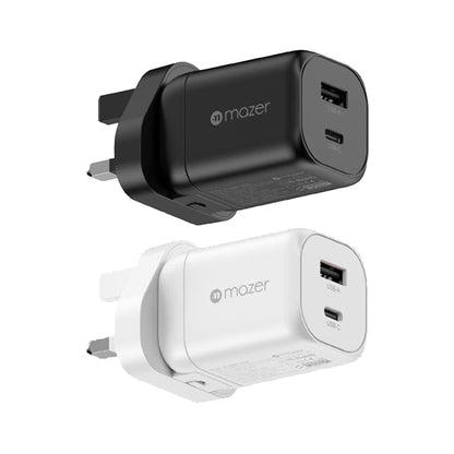 Mazer Prestige GaN Mini 60W Dynamic Power Wall Adaptor Charger Fast Charging ( 2 Ports )