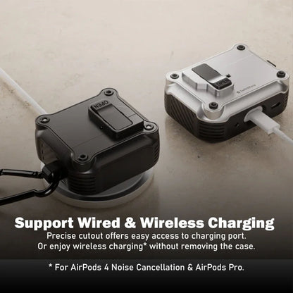 SwitchEasy Rugged Shield Case for AirPods Pro 2 / AirPods Pro 1 with Safety-lock Design