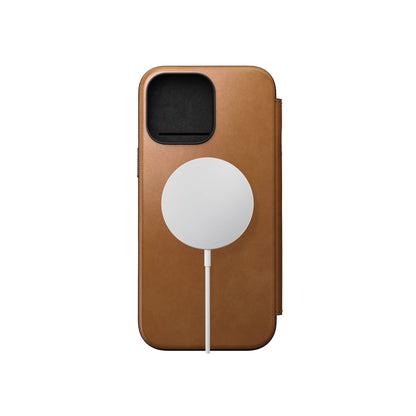 Nomad Modern Leather Folio Case for iPhone 16 Series - MagSafe Compatible - Forexengineer -Malaysia
