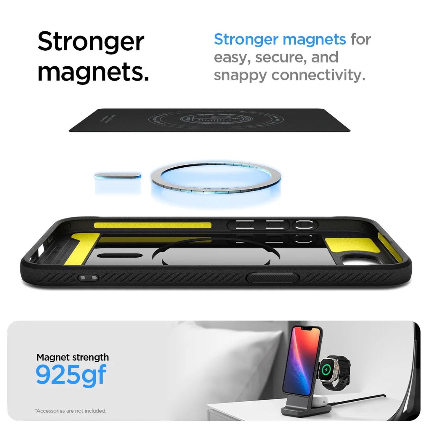 Spigen Rugged Armor MagFit Case for iPhone 17e / 16e - Slim Magnetic Case