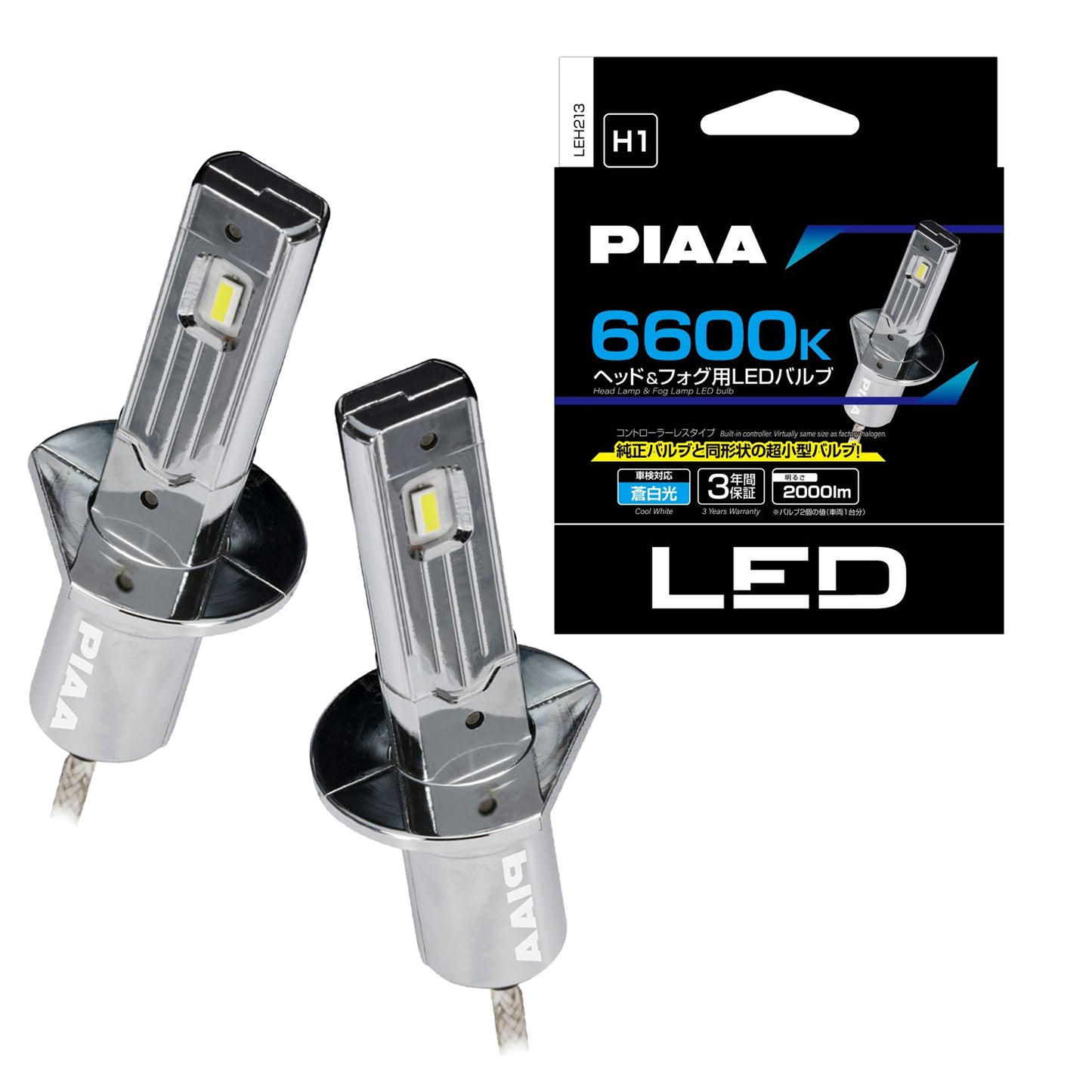 PIAA 4TH GEN Ultra Compact 6600K LED Bulb for H1/H7