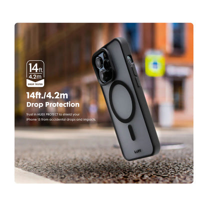 Laut Huex Protect Case for iPhone 15 Series - Silicon Coating Soft Grip MagSafe Compatible - Forexengineer -Malaysia