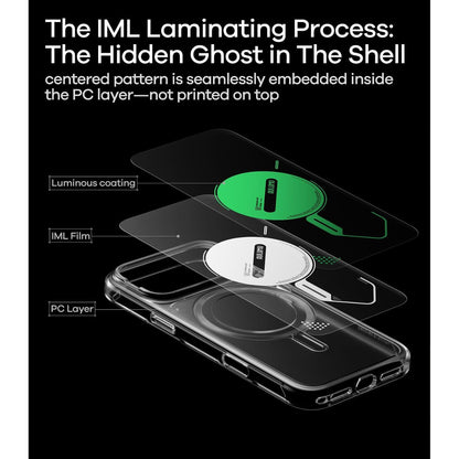 AULUMU A18 Ghost Lumen Transparent Case for iPhone 18 Pro Max / 18 Pro / 17 Pro Max / 17 Pro