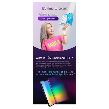 Hoda TÜV RPF20 Certified Blue Light Filter for iPhone 16 Series (Dust Free Helper Included) - Forexengineer -Malaysia