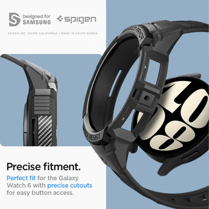 [ Case and Band ] Spigen Rugged Armor Pro for Samsung Watch - Black - Forexengineer -Malaysia- 8809896748018-8809896748049-8809896748117-8809811867268-8809811868197-8809811868241-8809896748070
