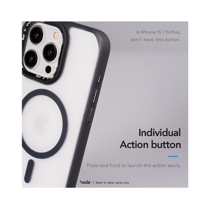 Hoda ROUGH Case Military Standard for iPhone 16 Series - Magsafe Compatible - Clear Matte - Forexengineer -Malaysia