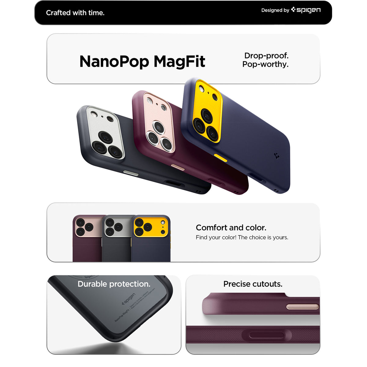 Spigen Nano Pop MagFit Silicone Magnetic Case for iPhone 18 Pro Max / 18 Pro / 17 Pro Max / 17 Pro with Camera Control Buttons
