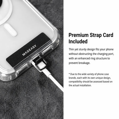 MAGEASY ROVER Utility Strap Dual Clip + Strap Card - Multiple Loops for Hands-free Carrying