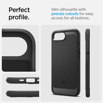 Spigen Rugged Armor MagFit Case for iPhone 17e / 16e - Slim Magnetic Case