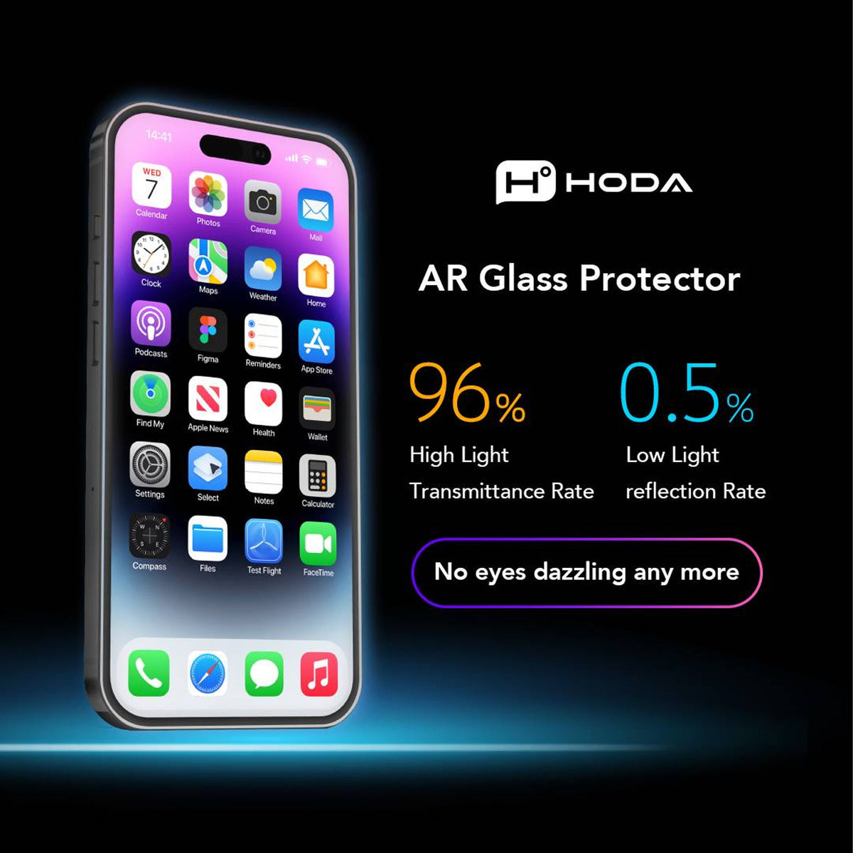 Hoda Matte Anti-Peeper ( Privacy ) with Anti-Reflection Full Coverage Tempered Glass Screen Protector For iPhone 18 Pro Max / 18 Pro with Dust-Free Helper Lite
