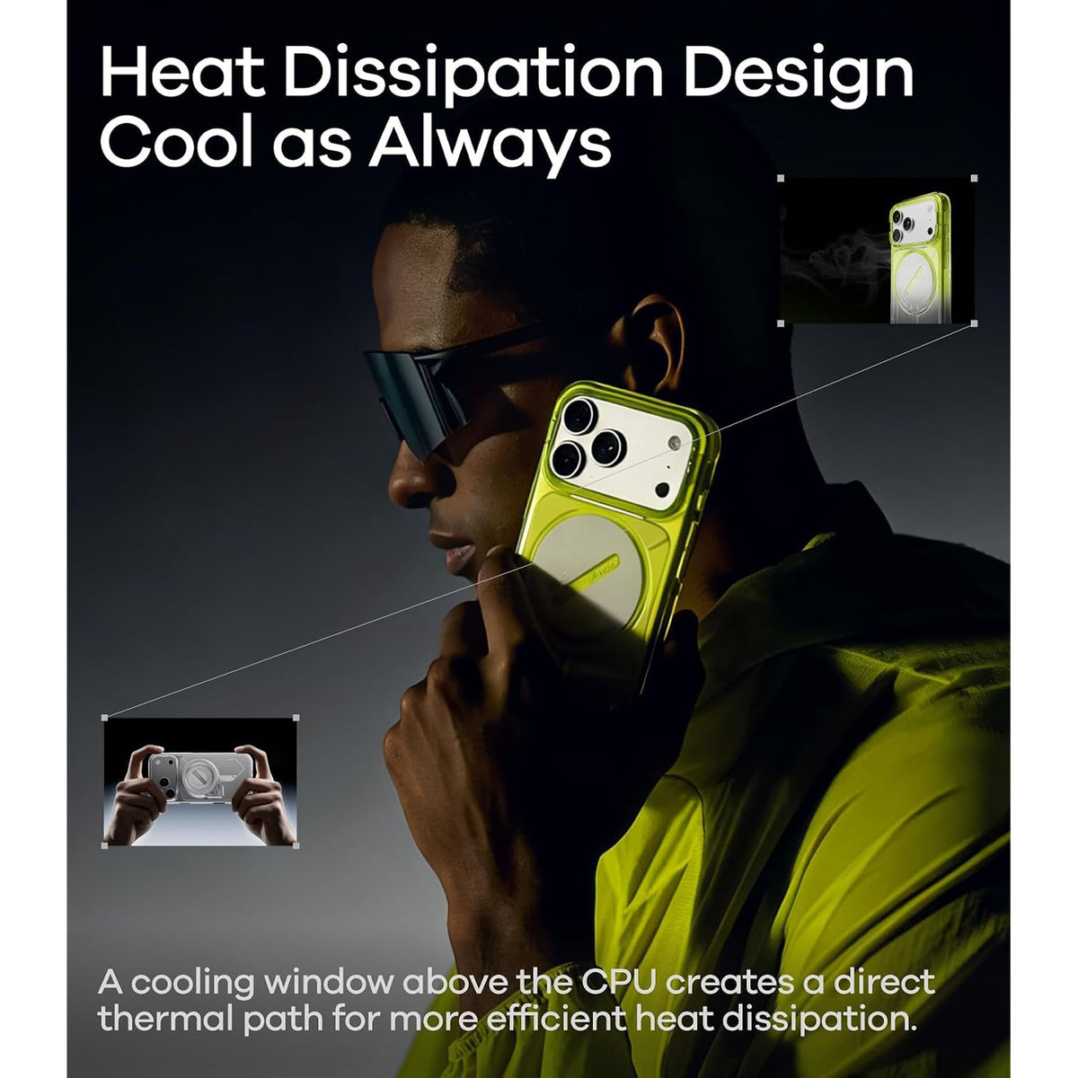 AULUMU A18 Ghost Lumen Transparent Case for iPhone 18 Pro Max / 18 Pro / 17 Pro Max / 17 Pro
