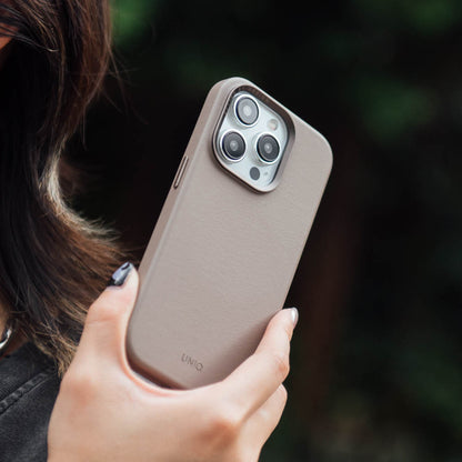 UNIQ Lyden MagClick Magnetic Charging Compatible Leatherette Case  for iPhone 15 Series - Forexengineer -Malaysia- 8886463685808-8886463685501-8886463685815-8886463685518-8886463685822-8886463685525