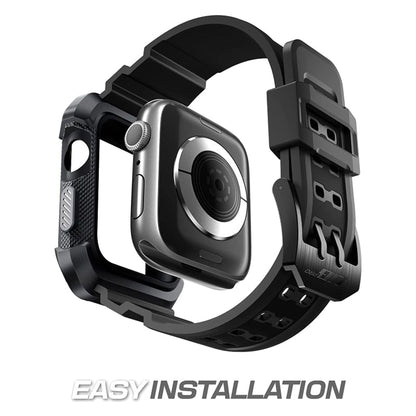 Supcase Unicorn Beetle Pro Rugged Protective Case and Wristband for Apple Watch Ultra / Ultra 2 ( 49mm ) with 2 Pack Glass - Black - Forexengineer -Malaysia- 843439120921