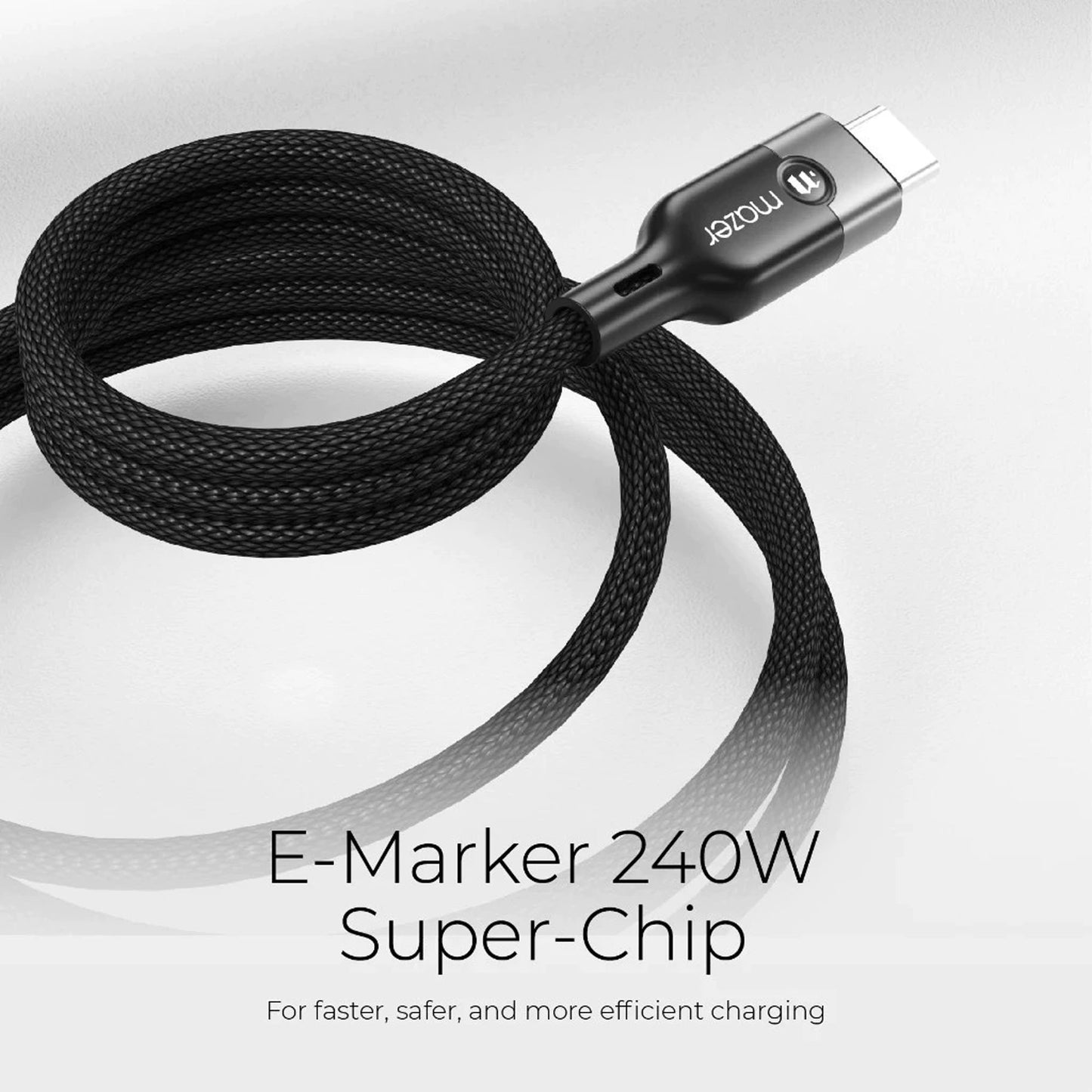 Mazer Infinite LINK Cobra3 USB-C to USB-C Magnetic Organizer Fast Charging 240W PD3.1 Fast Charging