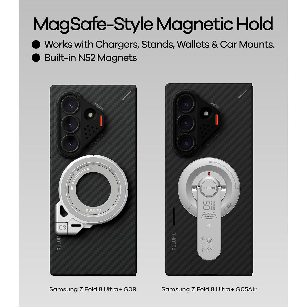 AULUMU SF8 Ultra-Slim Aramid Fiber Case for Samsung Galaxy Z Fold 8 Ultra-Slim Magnetic Case