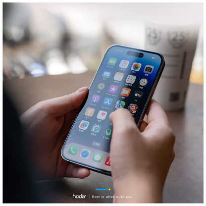 Hoda Tempered Glass Screen Protector for iPhone 15 Series ( Dust Free Helper Included ) 0.33mm Full Coverage - Clear - Forexengineer -Malaysia- 4711441972196-4711441972189-4711441972172-4711441972165