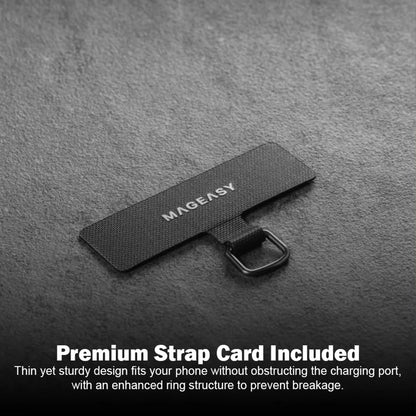 MAGEASY Beaded Wrist Strap + Strap Card - 360° Rotating Metal Buckle