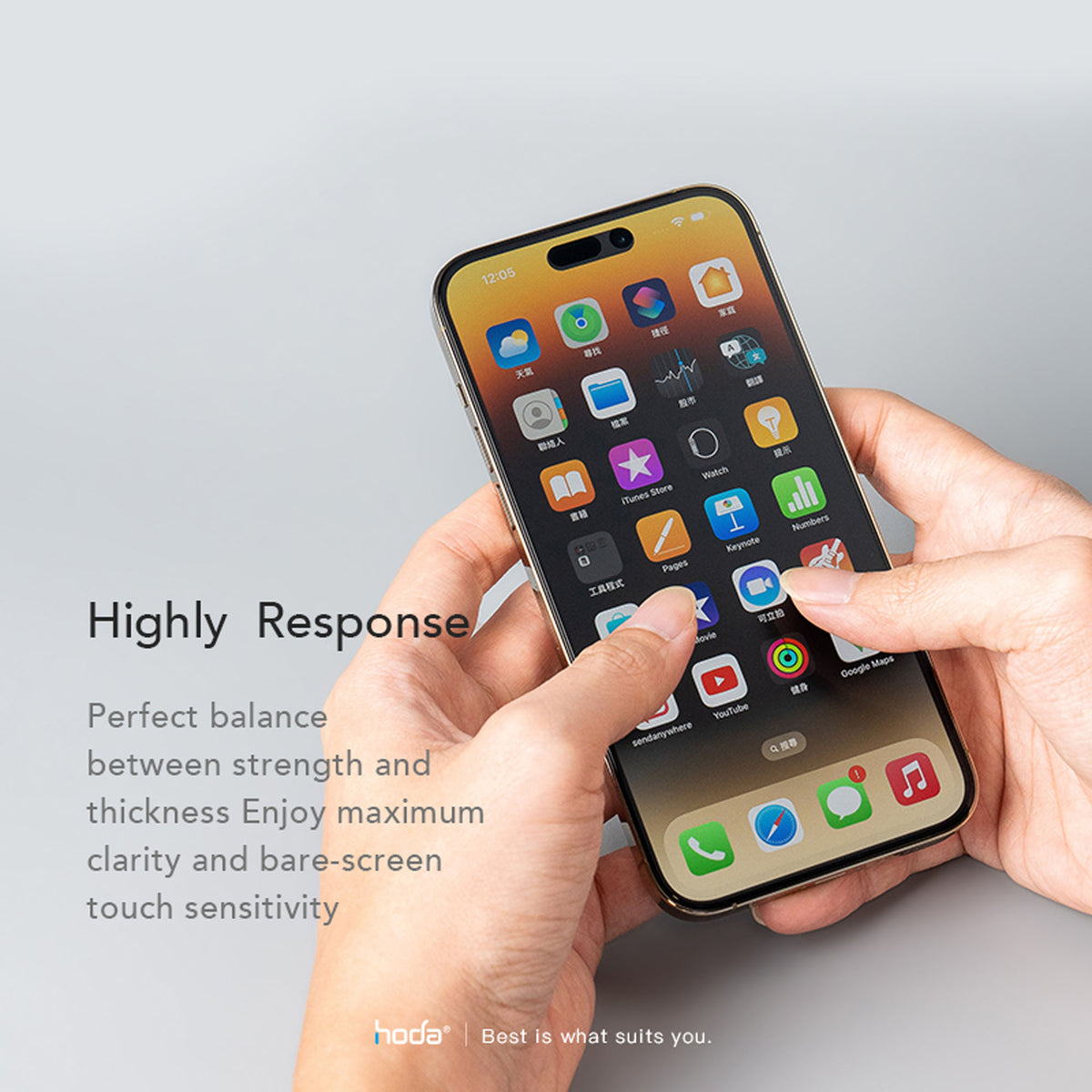 Hoda Matte with Anti-Reflection Full Coverage Screen Protector for iPhone 18 Pro Max / 18 Pro