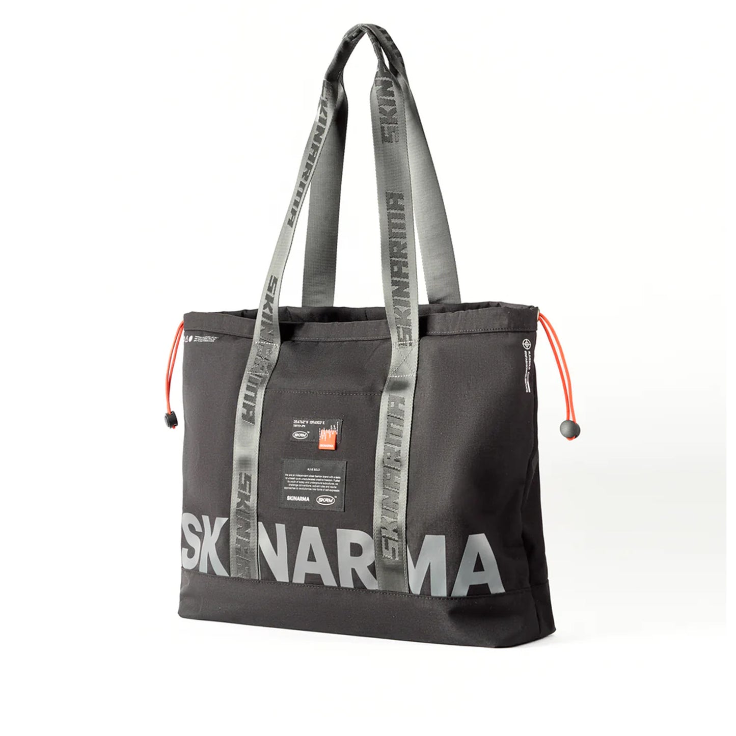 SKINARMA FARDEL Utility Tote Bag - 2D Printing with Water-resistant Zip and Fabric