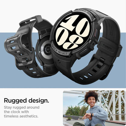 [ Case and Band ] Spigen Rugged Armor Pro for Samsung Watch - Black - Forexengineer -Malaysia- 8809896748018-8809896748049-8809896748117-8809811867268-8809811868197-8809811868241-8809896748070