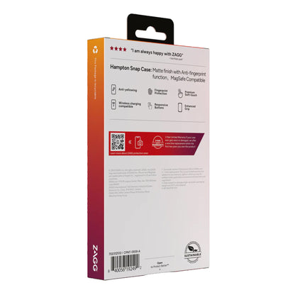 ZAGG Hampton Snap 1.5m Drop Protection Case  for iPhone 15 Series - Magsafe Compatible - Black - Forexengineer -Malaysia- 840056192485-840056192492-840056192461-840056192454