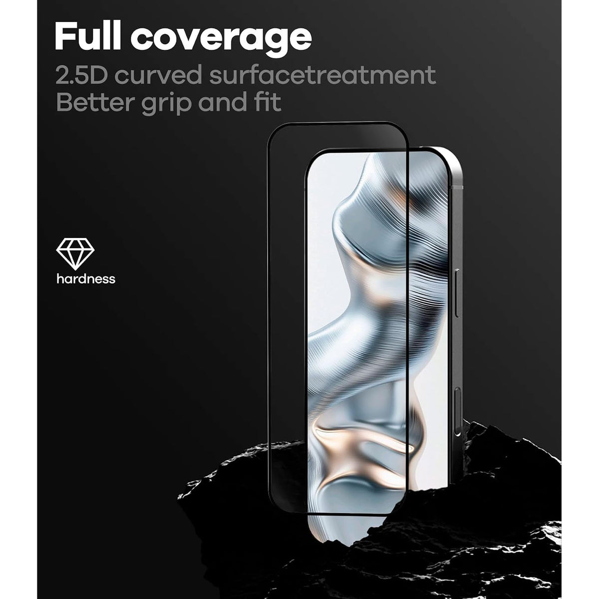 AULUMU AF01 Crystal Clear Screen Protector for iPhone 18 Pro Max / 18 Pro / 17 Pro Max / 17 Pro / 16 Pro Max / 16 Pro with Frame Helper
