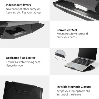 Moft Laptop Carry Sleeve , Stand & Storage for Laptop 15" / 14" / 13" 12" / 11" - Forexengineer -Malaysia- 6972243542316-6972243542309-6972243542293-6972243542354-6972243542347-6972243542330--6972243542422-6972243542415