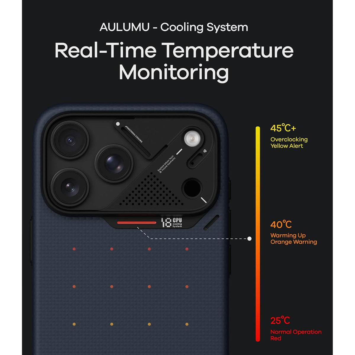 AULUMU A18 Aramid Fiber Particle Magnetic Case for iPhone 18 Pro Max / 18 Pro / 17 Pro Max / 17 Pro