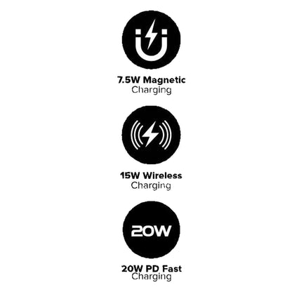 X.One Nano Magcharge Magnetic Wireless Powerbank 5,000 / 10,000 mAh with 20W PD3.0 USB-C Port - Forexengineer -Malaysia- 6487922225119-6487922226218-6487922225120-6487922226217