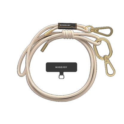 MAGEASY 6mm Rope Strap + Strap Card - Phone Lanyard Adjustable Length - Forexengineer -Malaysia- 4895241114809-4895241114816-4895241114823-4895241114830-4895241114847-4895241114854-4895241114861-4895241114878-4895241114885
