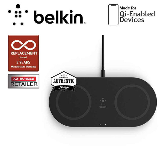 Belkin BOOST‚ÜëCHARGE‚Ñ¢ 15W Dual Wireless Charging Pad - Black (Barcode : 745883814282 ).