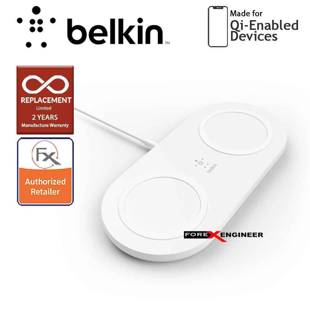 [RACKV2_CLEARANCE] Belkin BOOST‚ÜëCHARGE‚Ñ¢ 15W Dual Wireless Charging Pad - White (Barcode : 745883814299).