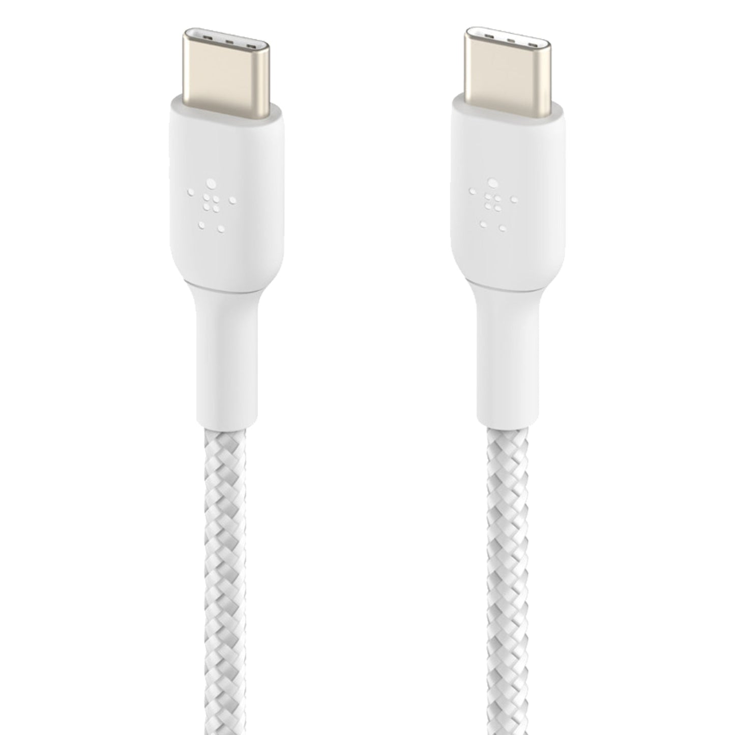 Belkin BOOST‚ÜëCHARGE‚Ñ¢ Braided USB-C to USB-C Cable 1m - White (Barcode: 745883788286 ) - Forexengineer-malaysia