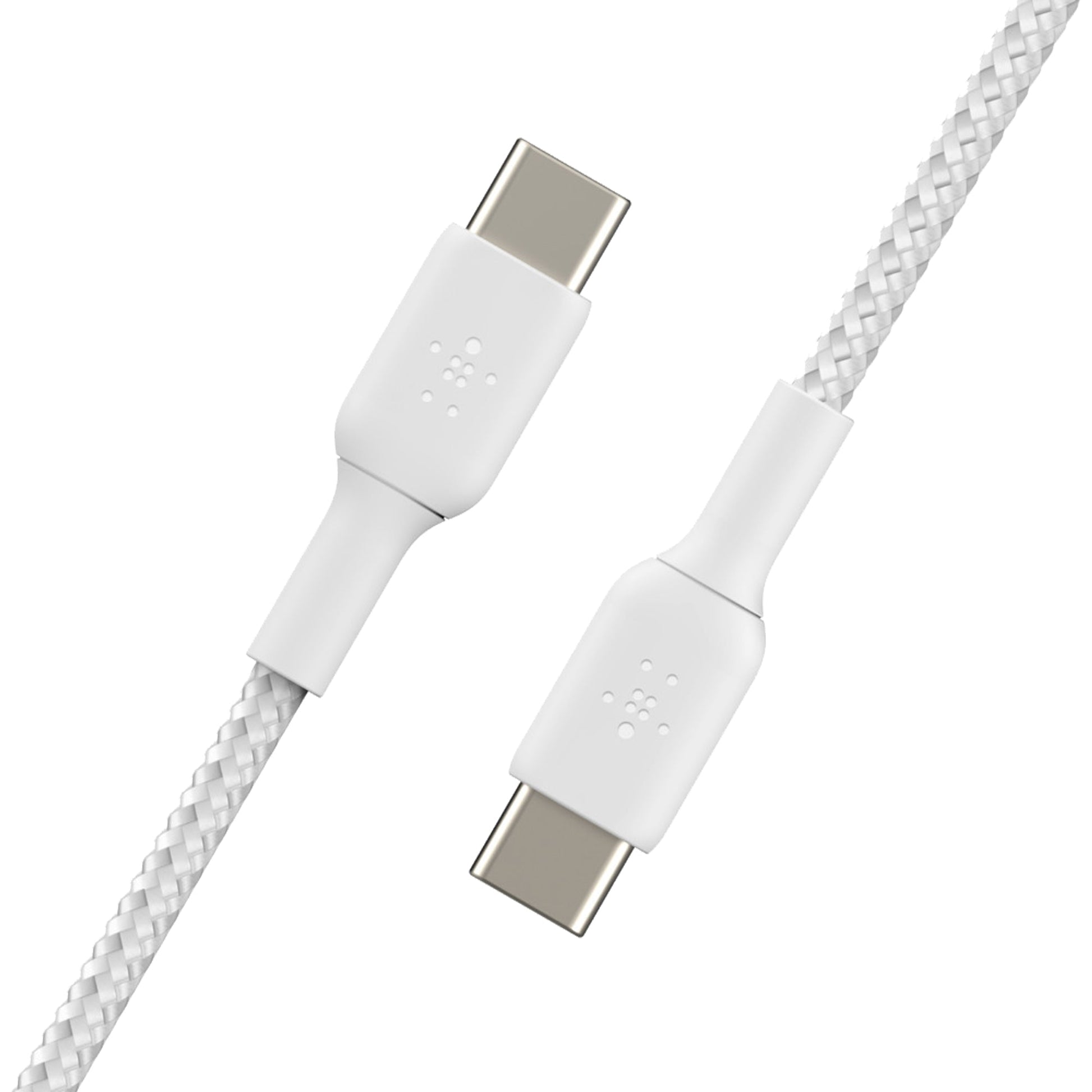 Belkin BOOST‚ÜëCHARGE‚Ñ¢ Braided USB-C to USB-C Cable 1m - White (Barcode: 745883788286 ) - Forexengineer-malaysia
