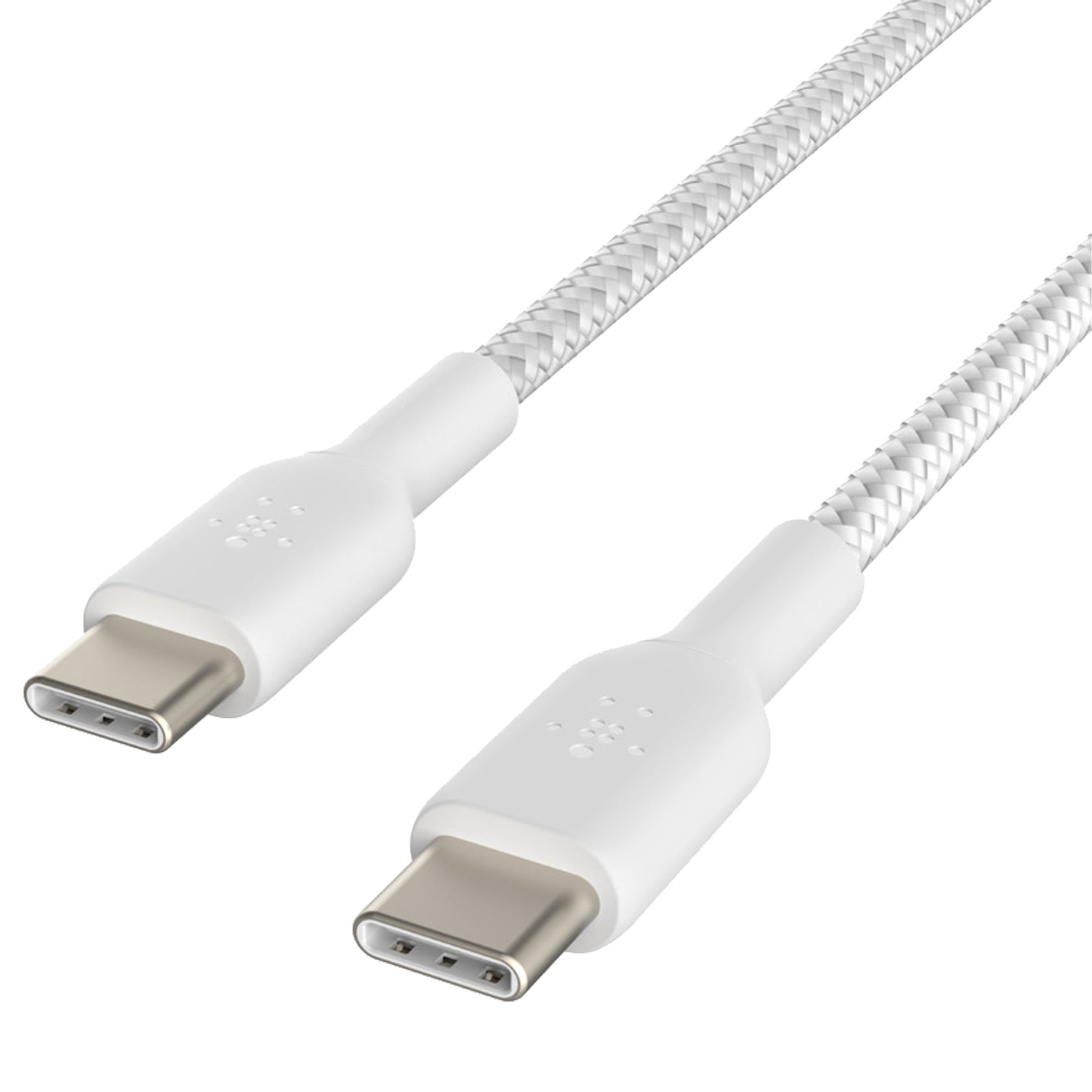 Belkin BOOST‚ÜëCHARGE‚Ñ¢ Braided USB-C to USB-C Cable 1m - White (Barcode: 745883788286 ) - Forexengineer-malaysia