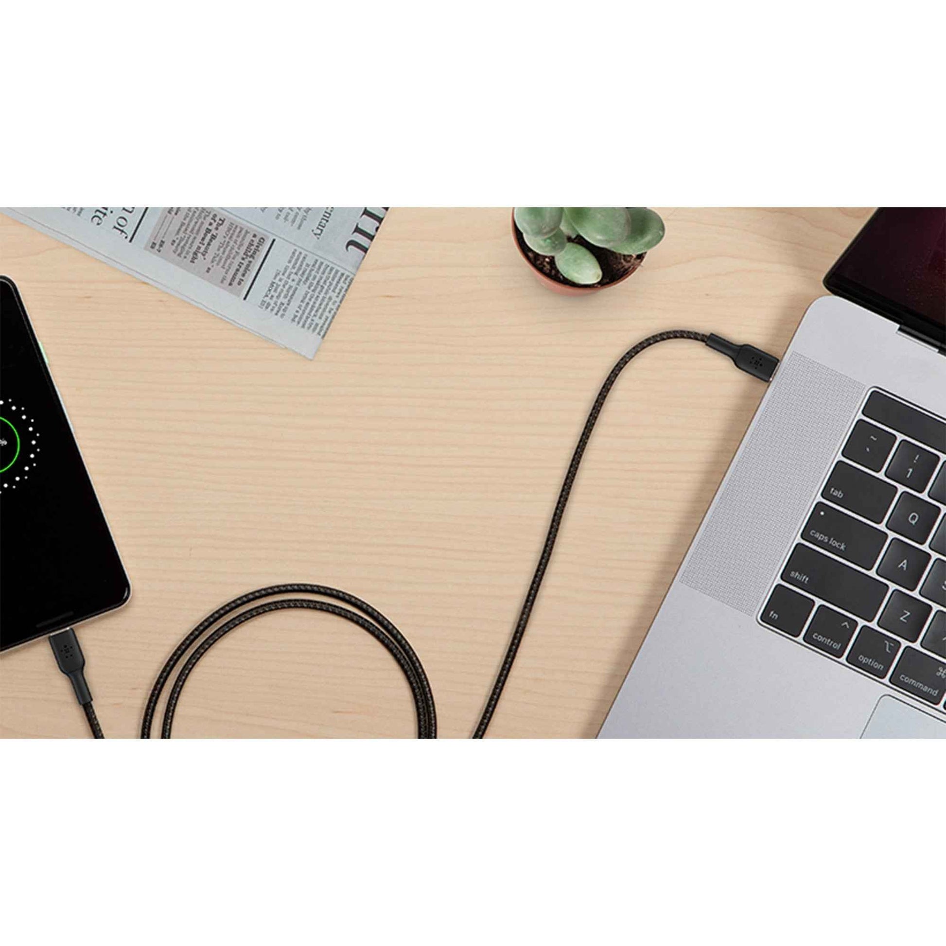 Belkin BOOST‚ÜëCHARGE‚Ñ¢ Braided USB-C to USB-C Cable 1m - White (Barcode: 745883788286 )