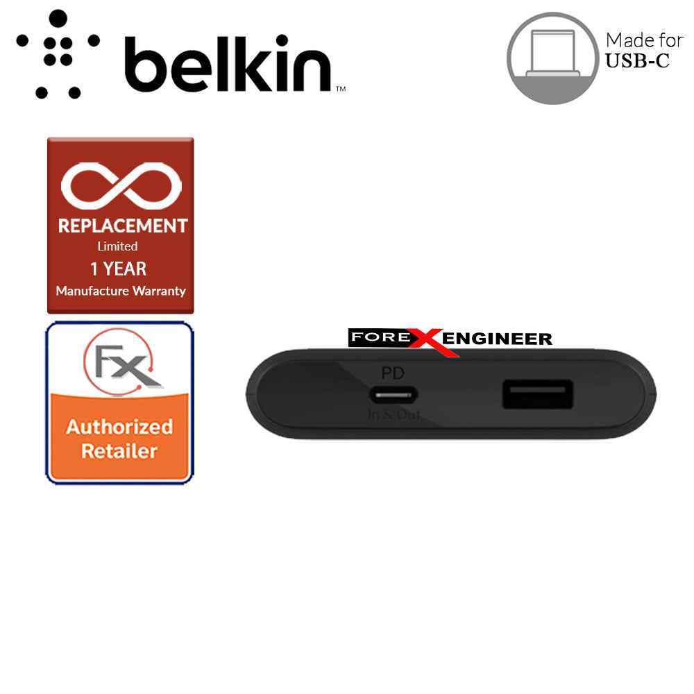 Belkin BOOST‚ÜëCHARGE‚Ñ¢ USB-C PD Power Bank 10K + USB-C Cable - Black ( Barcode : 745883797295 ).