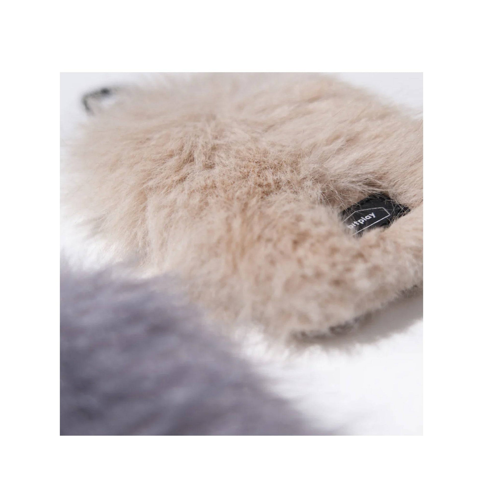 Bitplay Furry Badge Card Holder with Circle Buckle- Plush Velvet Fabric - Forexengineer -Malaysia